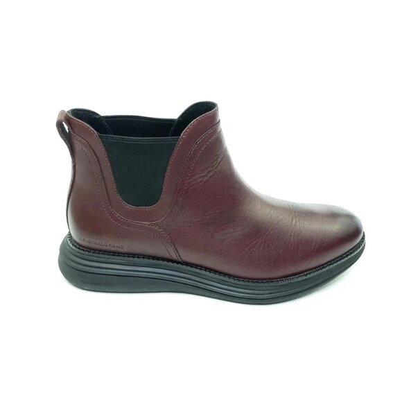 Cole Haan OriginalGrand Ultra Chelsea Boots Burgundy Leather Mens Size 8M main image 5